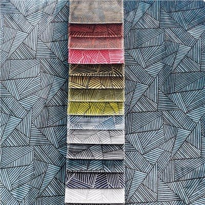Vải dệt gia đình nhung Jacquard