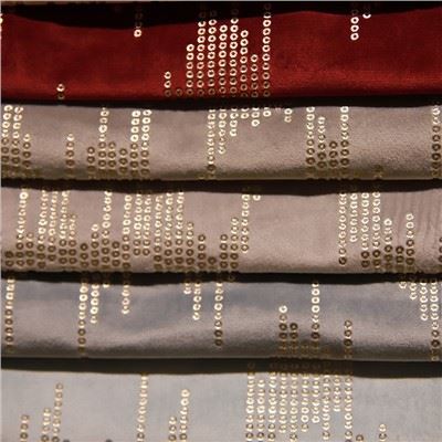 Vải rèm trang trí nhung polyester